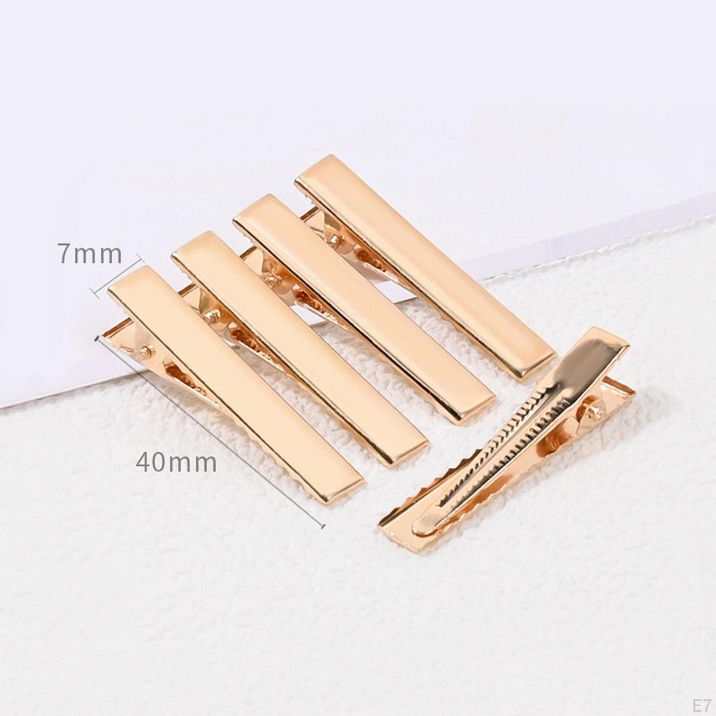 50 pieces Hair Clips, Flat Duck Bill Hairpins Hairclips, for Styling DIY Accessories Salon Bows