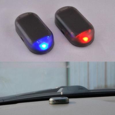 Excellent Car Alarm Lightweight Double-sided Flashing Light Red Adhesive Security Fake Warning Lamp