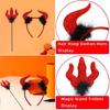 Devil Headband and Devil Wand, Halloween Devil Cosplay Accessories for Boy Girl Adult Cosplay Cosplay Carnivals