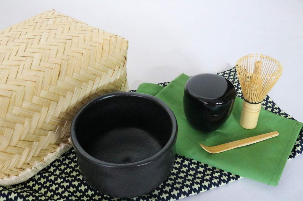 Yamako New Tea Ceremony Chaki Matcha Set Black Tenmoku Bowl 80617 Black