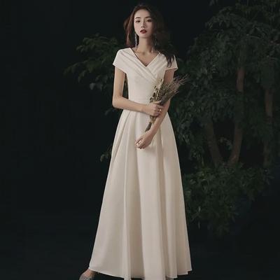Elegant White Evening Dress for Weddings and Birthdays.