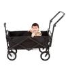 Foldable Folding Cart Push Handle Wagon Cart Equipment Black Lightweight Extendable Cart Trolley Handle Accessories For Camping