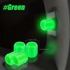 4-Piece Luminous Valve Lever Cover, GM Fluorescent Car Tire Valve Lever Cover, Bicycle Tire Valve Lever Luminous Cover