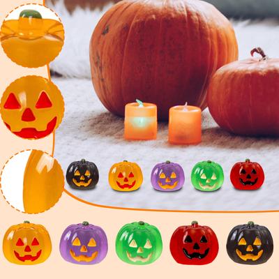 Halloween LuminousJack Pumpkin Resin DIY Craft Desktop Decoration Creative Micro LandscapeSmall Ornaments