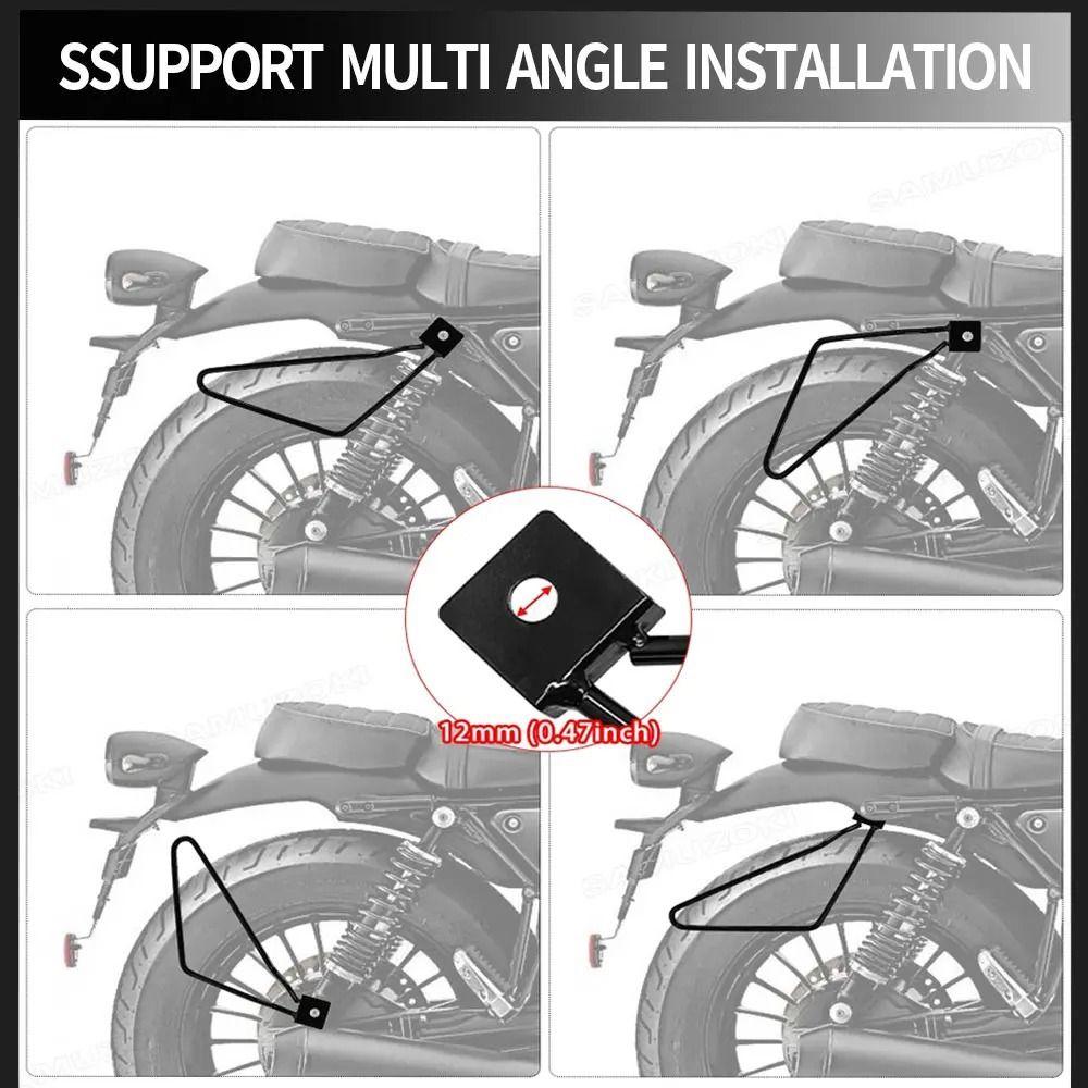1 Paar Aluminiumlegierung Satteltaschenhalter Satteltaschenhalterungen für Harley 883 Dyna Motorradzubehör