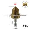 Stopniowy wiertło do rur PPR z chwytem sześciokątnym, dwuzębne, do rur wodnych hydraulicznych, zakres 20/25/32mm – Wielowarstwowe pogłębianie i rozwiercanie.