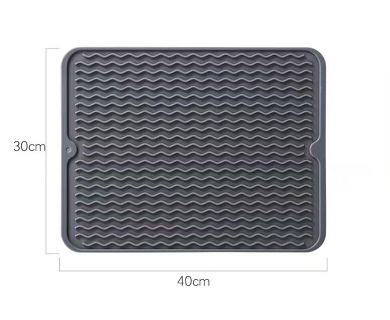 Silicone Drying Mat Tableware Drying Mat Heat-resistant and Non Slip Mat Dining Table Mat Drainage Mat Kitchen Accessories