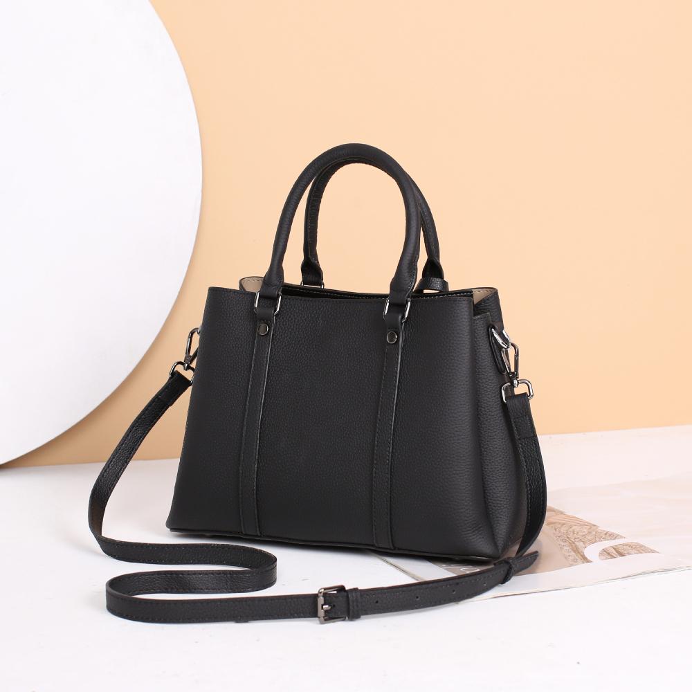 Cowhide Shoulder Women's Bag, Large Capacity Messenger, Women's, Stylish and Simple Shopping Bag, Multi-compartment