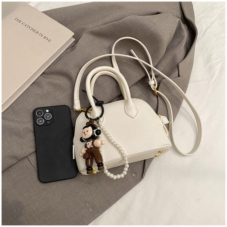 

Shell bag Crossbody bag Women s bag Niche design Handbag High-end women s shoulder Crossbody bag No pendant белый