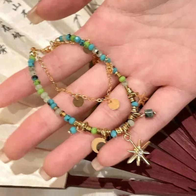 Baroque Hand-woven Simulated Pearls Cute Flowers Colorful Beaded Short Clavicle Chain Choker Necklace for Women Girls