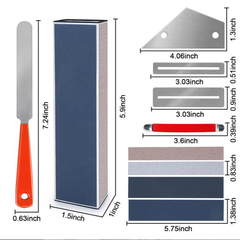 27-Piece Guitar Repair Kit with Leveling Bar, Sandpaper, Polishing Tools for Electric & Acoustic Guitars