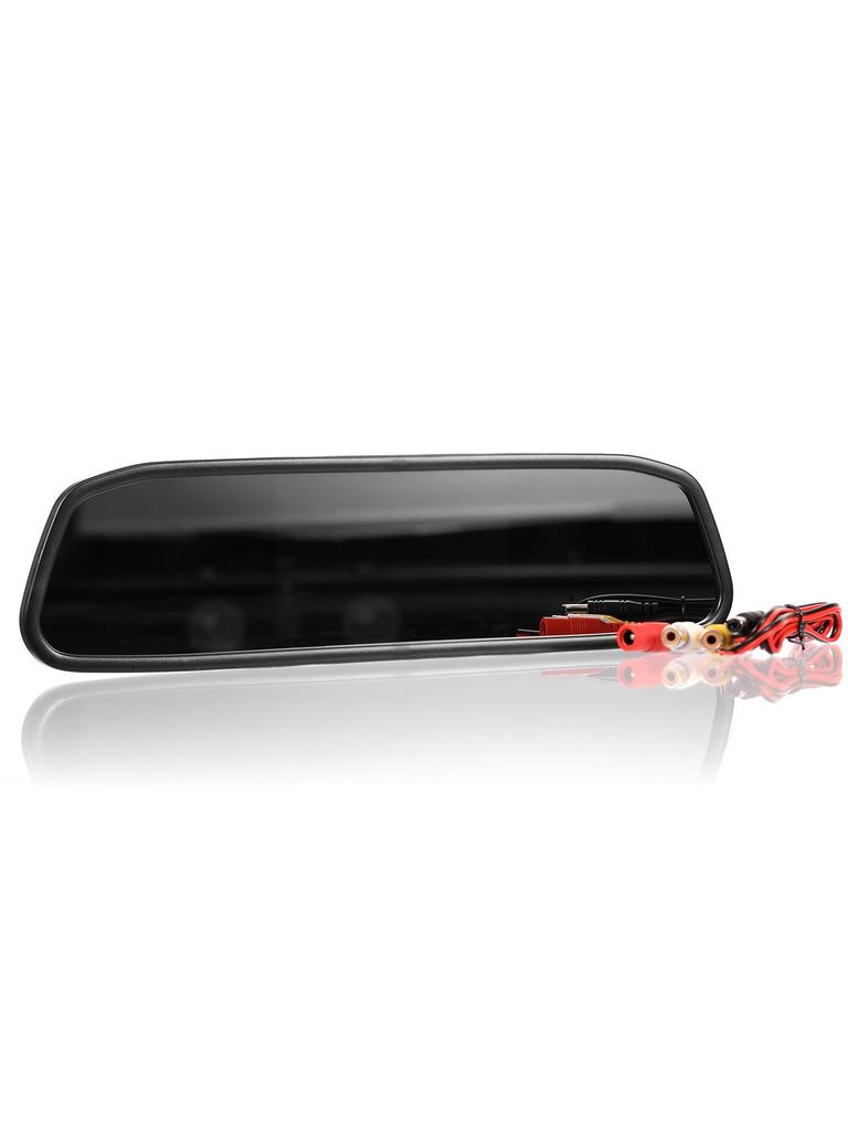Dawei AHD 4.3-inch Car Video Monitor Rearview Mirror LCD Screen Universal Installation 12V-24V