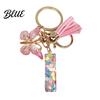 Gift Keychain Pendant Pink Series Pendant Sequins Heart Initial Letter Charm Key Chain