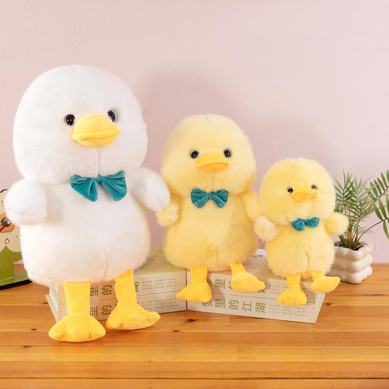 Tie Bow Cute Cartoon Duck Animal Plush Toy For Children And Collectors Toy
