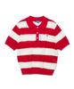 PENFIELD Striped Lace Collar Knit Red_Fs2Nt02F