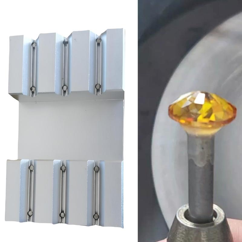 Professional Gemstones Alignment Tool For Precise Lapidary Work With Antislip Design Light Weight Aluminum Construction