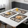 Cotton Linen Table Mats 12 x 18 Inch Washable Durable Easy Clean for Dining Table Kitchen Home Party Festival Decor Rectangular Farmhouse Placemats