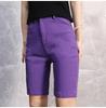 Women's Korean Style High-Waisted Straight-Leg Denim Pants - Versatile, Casual, Stretch for Cycling and Everyday Wear