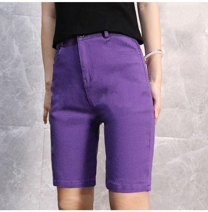 Women's Korean Style High-Waisted Straight-Leg Denim Pants - Versatile, Casual, Stretch for Cycling and Everyday Wear