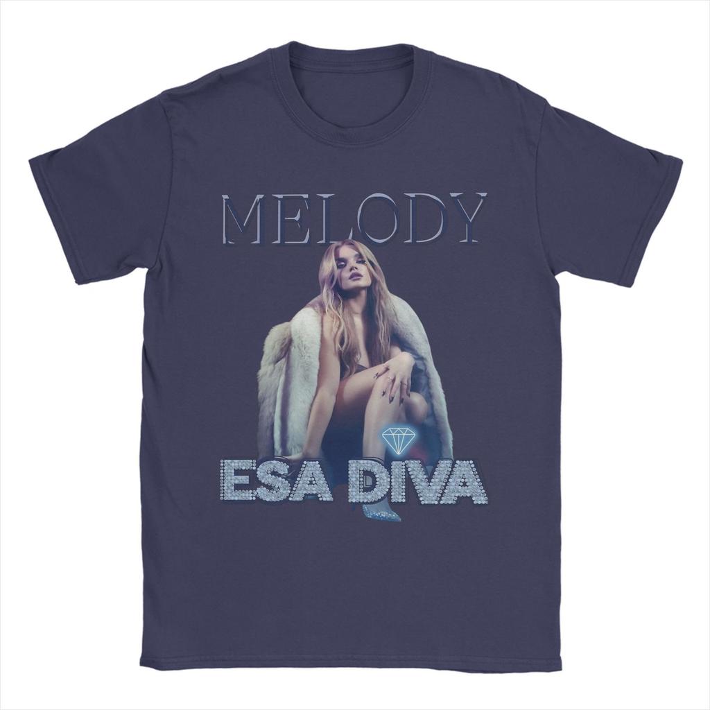 Melody That Diva Eurovisions 2025 Merch Men Women T Shirt 100% Cotton Tee Graphic Printed  Tops T-shirt