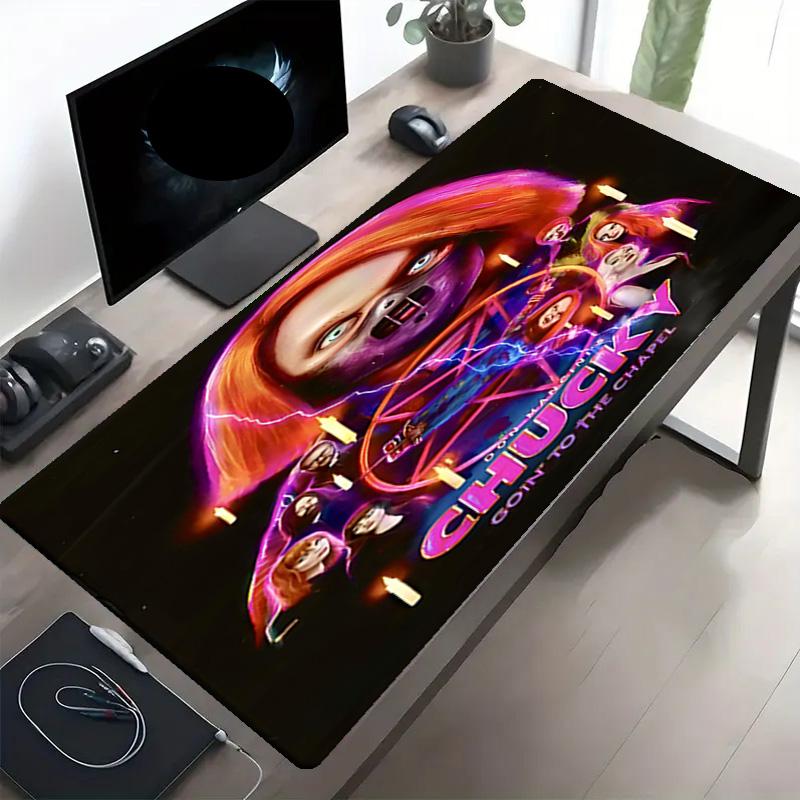 Horrorfilm Druck Mauspads, Anti-Rutsch Schreibtisch Tastaturmatte, für PC Laptop Gaming Arbeiten Tägliche Nutzung, Coole Festival Überraschungsgeschenk