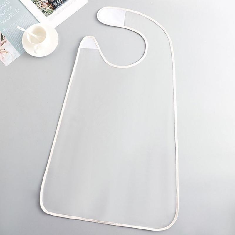 Waterproofing Adult Dining Bib Scarf for Elderly Comfortable Reusable Clothing Protector Fashionable
