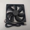 Black 12CM USB Desktop PC Case Fan, 5V