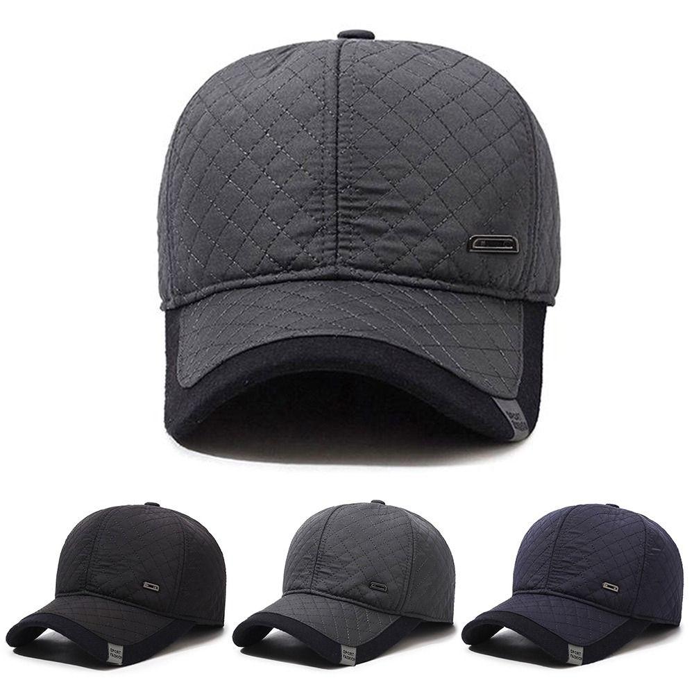 

Casual Earflap Hat With Windproof Earflaps Beanies Hat Sports Dad Visors Outdoor сірий