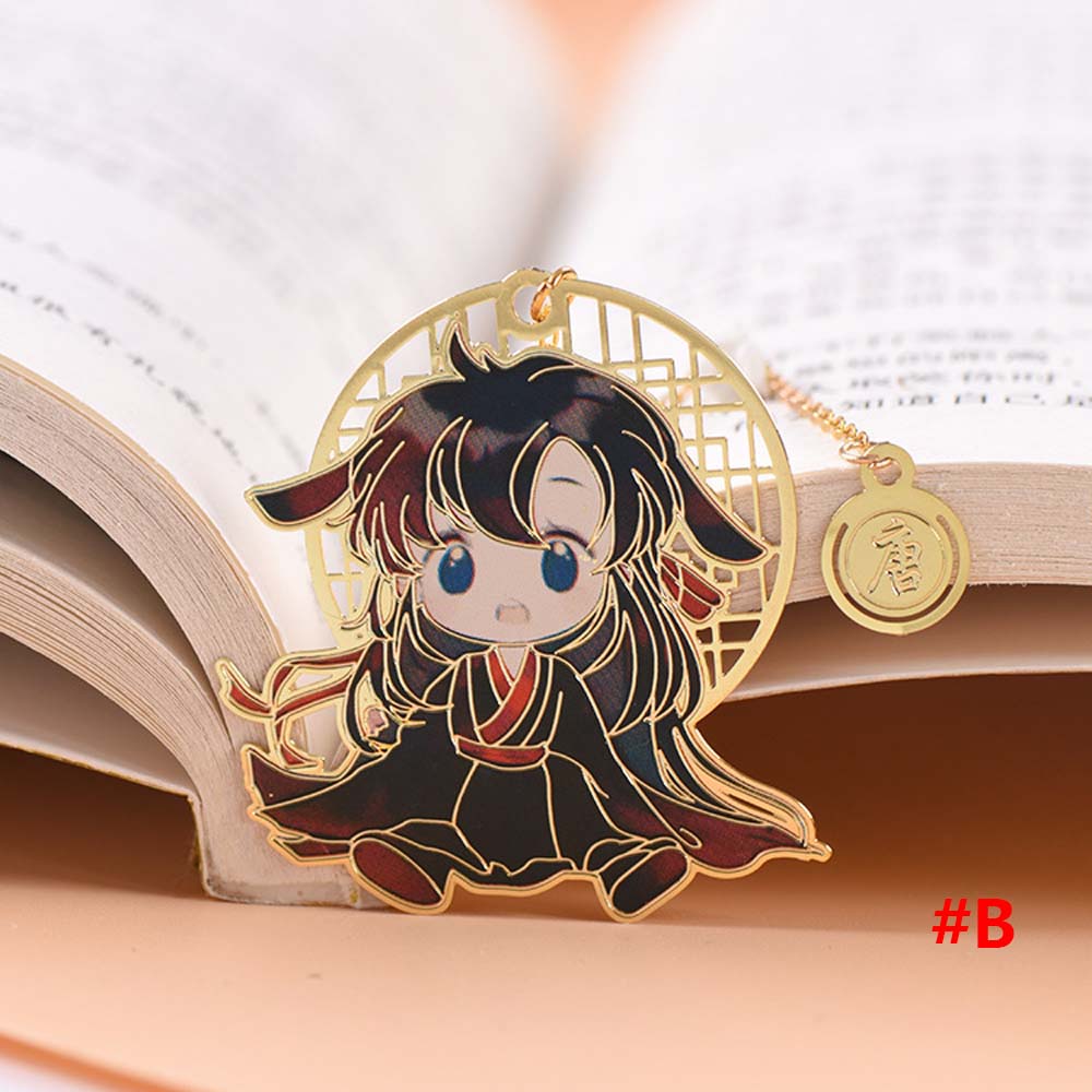 Xie Lian Pendant Hua Cheng Pagination Mark Hollow Book Markers Stationery Tian Guan Ci Fu Bookmark