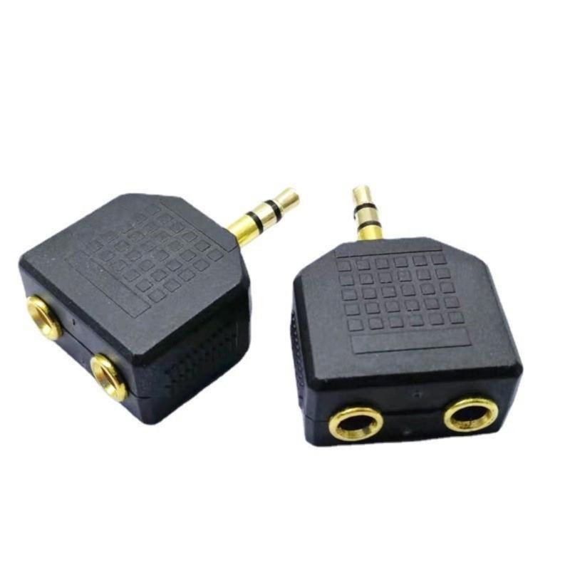 Earphone Sound 3.5mm Jacks Male To Double Female Headphone Y Splitter Adapter for Phone Microphones Speaker