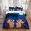 3pcs Disney Chip & Dale Printed Bedding Set, Soft and Comfortable Quilt Cover for Bedroom, Guest Room