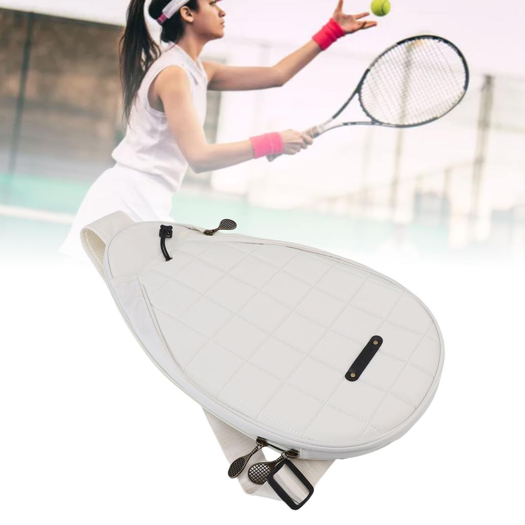 Tennis Backpack for Men Women Polyester Water Proof Tennis Racket Sling Bag with   Strap for Sports Badminton Rackets