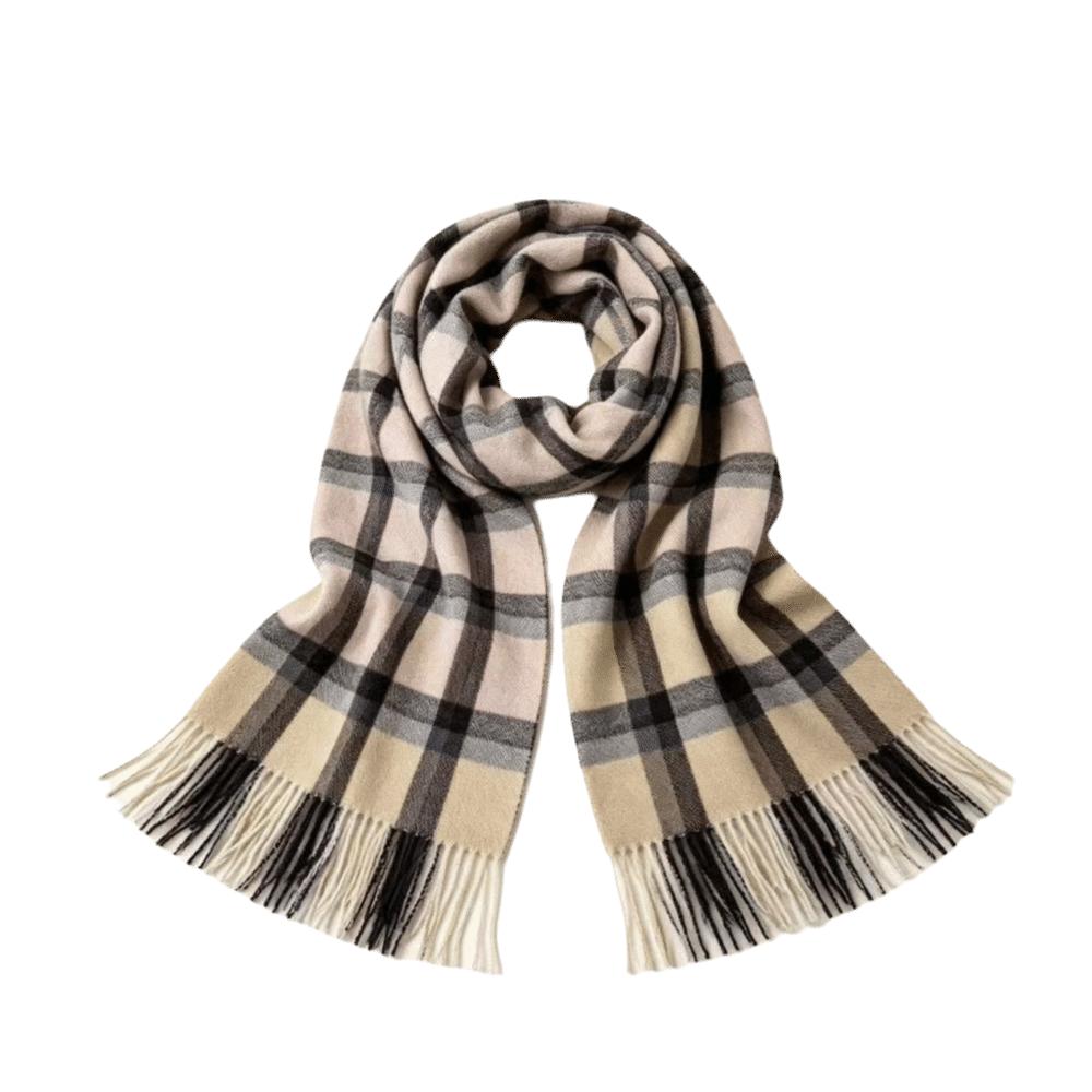 Windproof Cashmere Scarf Soft Shawl Wrap Universal Plaid Scarf  Winter