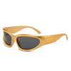 New Y2K Sports Punk Sunglasses Women Men Square Goggle Luxury Brand Sun Glasses UV400 Colorful Mirror Fashion Eyewear