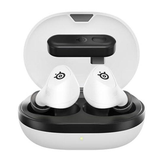 SteelSeries Gaming Wireless Earphones Arctis GameBuds PS5 Switch PC Smartphone Compatible 2.4GHz Bluetooth 5.3 Noise Cancelling ANC Fast Charging IP55