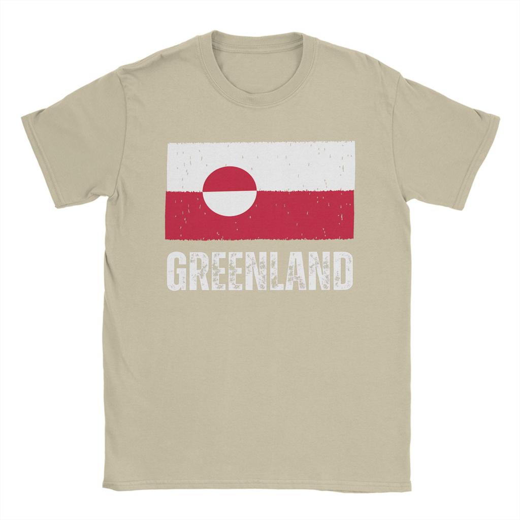 Greenland Flag Vintage T Shirt Summer  Hipster T Shirts Men Cotton O Neck Plus Size 5XL Clothing Short Sleeve Vintage Tshirt