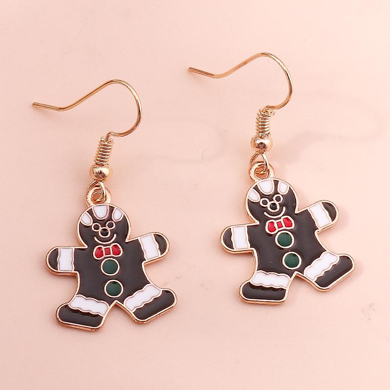 New Fashion Mix Styles Merry Christmas Drop Earrings for Women Christmas Tree Deer Santa Dangle Earrings New  Jewelry Gifts