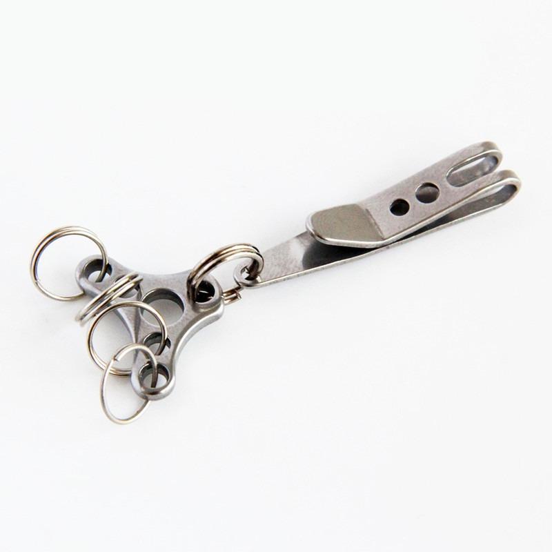 1PC Multitools Pocket Stainless Steel Bag Waist Belt Hanging Clip Mini Metal Key Buckles Pocket Clips Carabiner Outdoor Gadget