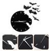 Bat Shaped Halloween Bat Wall Clock Household Decorative Clock Halloween Decortions  Kids Bedroom