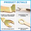 Pivot Adjustment Wrench 3/8" Bi-Fold Open Wrench Pocket Door Wrench for Folding Door Closet Door Tool for Sliding Door Hanger