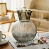 Light Luxury Spherical Grid Glass Flower Vase