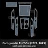 Car Interior Center Console Transparent  Anti-scratch  TPU Protective Film For Hyundai Tucson NX4 -