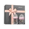 Oubani 0 bis 6 Monate Neugeborenen Glasflasche Geschenk-Box-Set Neugeborenen Anti-Blähungen Baby Babyflasche
