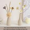 Cream Style Decorative Vases for Living Room, Bedroom, or TV Cabinet with Dried Flowers
