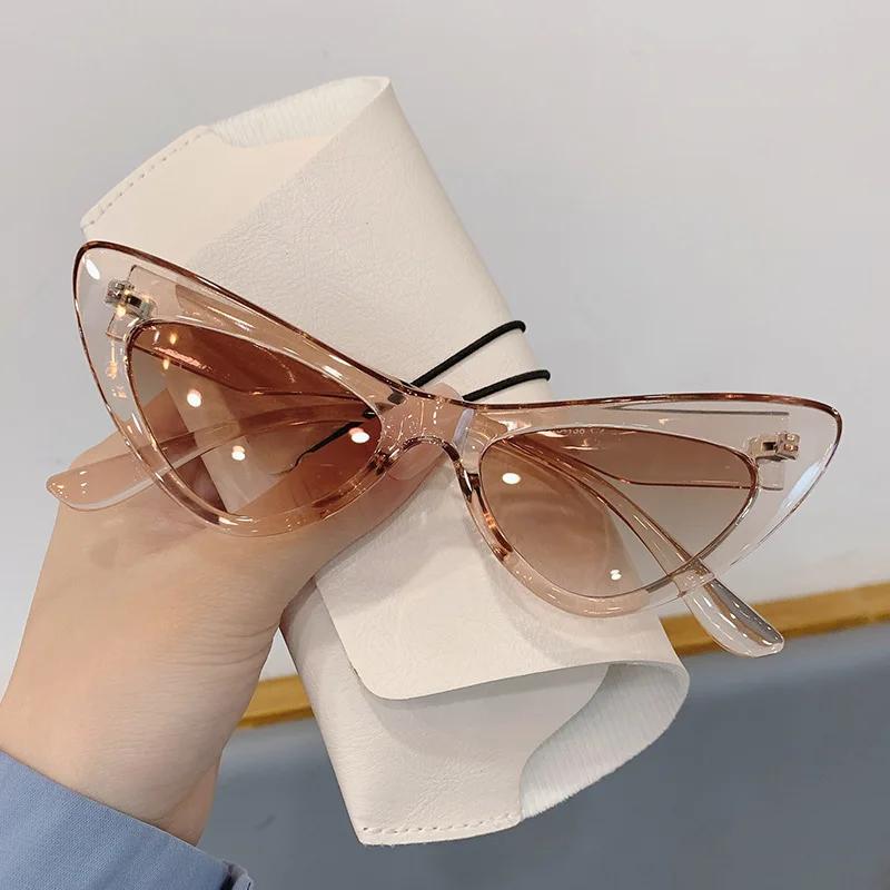 New Fashion Vintage Cat Eye Sunglasses Women Luxury Brand Designer For Female Punk Sun Glasses Trending Sexy Ladies Shades UV400