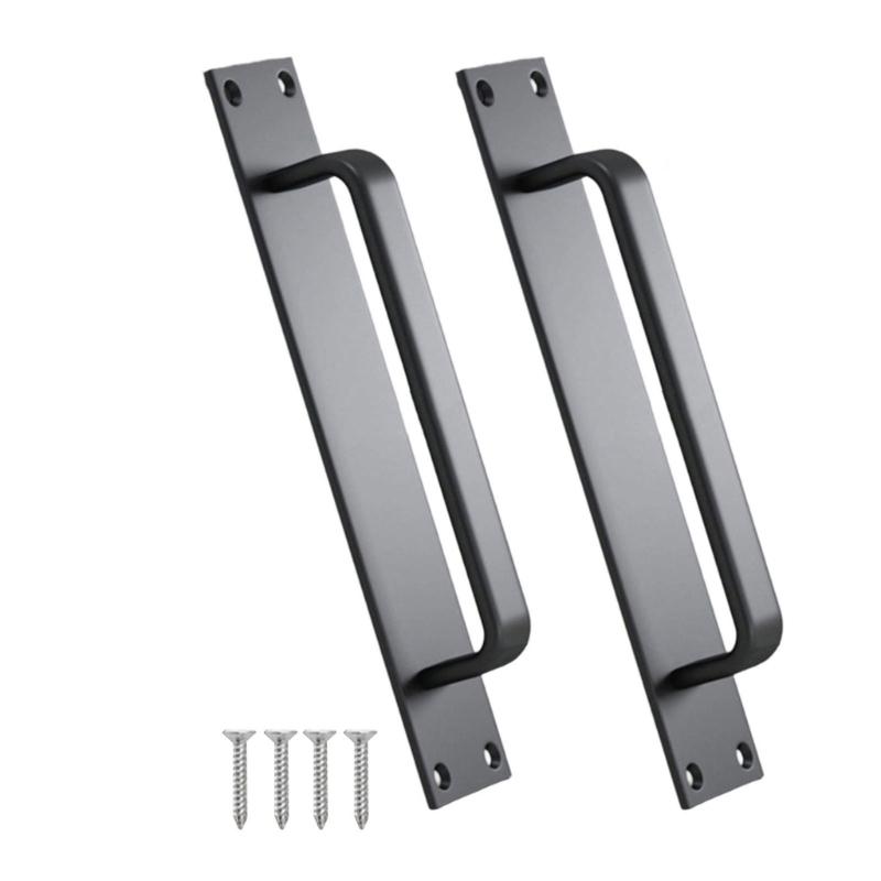 

2 Pack Multipurpose Barn Door Handles Hole Center Aluminum Alloy Gate Handle for Bathroom Wardrobe Closet Daily Use