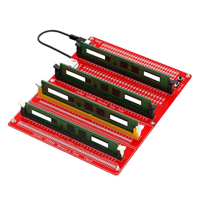 Professional DDR3 DDR4 DDR5 Memory Tester Type C and Cell Battery Power Supply For Quick Diagnosis And Reliables Work