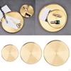Gold Serving Tray, Round Tray Stainless Steel Platter Bathroom Sink Vanity Trays Cosmetics Jewelry