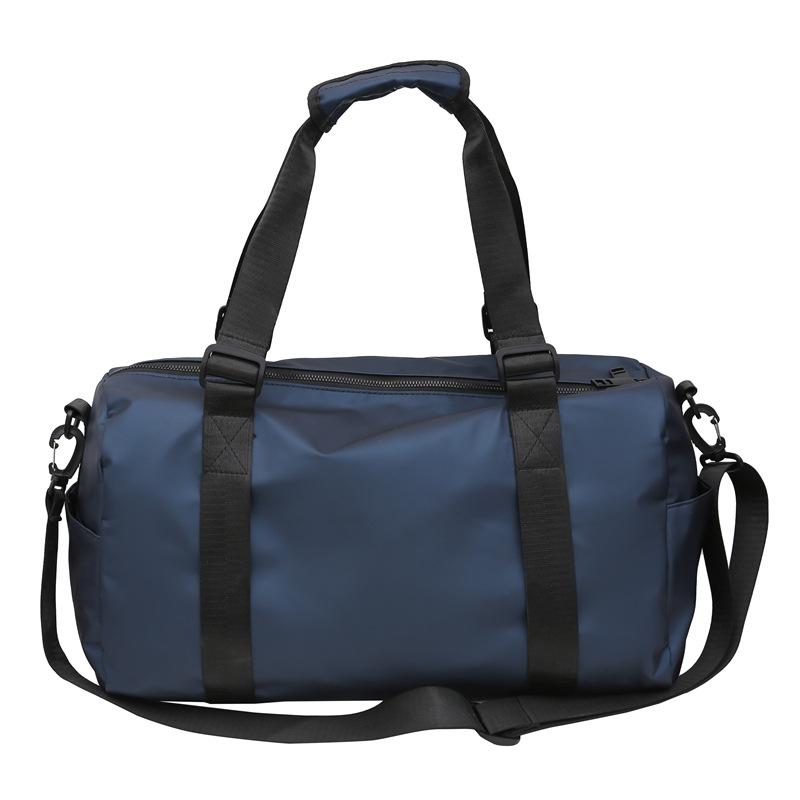 

Парная модель Простая повседневная Спортивная сумка для тренажерного зала с разделением для сухого и мокрого можно использовать для покрытия ручки, чтобы снизить давление на дорожную сумку синий