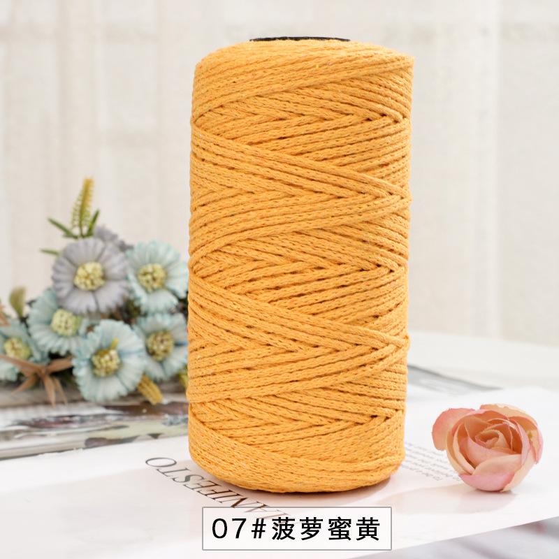 150g/150m 2mm Round Strand Hollow Yarn,European Hook Bag Core Diy Thread,Many Colors,Hand-knitted Crochet Matching Crocheting